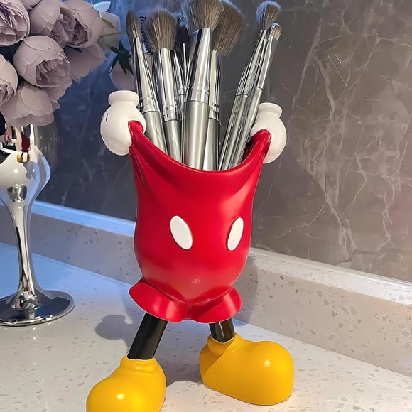 Soporte para brochas de maquillaje Hannahcos Cartoon Star Resin