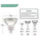 thumbnail image 4 of Mr11 Halogen Bulbs (pack Of 12), Gu10 Halogen Lamp 12v 20w, Mr11 Gu10 Dimmable Bulb Glass Cover Compatible With Ceiling Light, 2 Pin Halogen Bulb 2700, 4 of 5