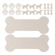 thumbnail image 1 of 20pcs Hanging Wooden Dog Bone Sign Set with Decorative DIY Wood Cutouts, 1 of 3