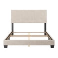 thumbnail image 3 of CorLiving Celeste Modern Upholstered Adult Queen Bed Frame with Headboard, Box Spring Required, Beige, 3 of 7