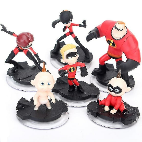 Hmwy-6pcs Figure Set Mr. Incredible Toy Doll Anime Collection