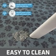 thumbnail image 4 of Drymate Original Cat Litter Mat, Contains Mess from Box for Cleaner Floors, Urine-Proof, Soft on Kitty Paws -Absorbent/Waterproof- Machine Washable, Durable (20”x28”)(Paw Dots Black), 4 of 5