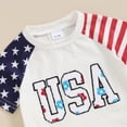 thumbnail image 5 of Okbabeha Toddler Baby Girl Summer Clothes Outfits 3 6 9 12 18 24Months 2t 3t Daddys Girl Short Sleeve Top Shirt+Short Pants Set, 5 of 8