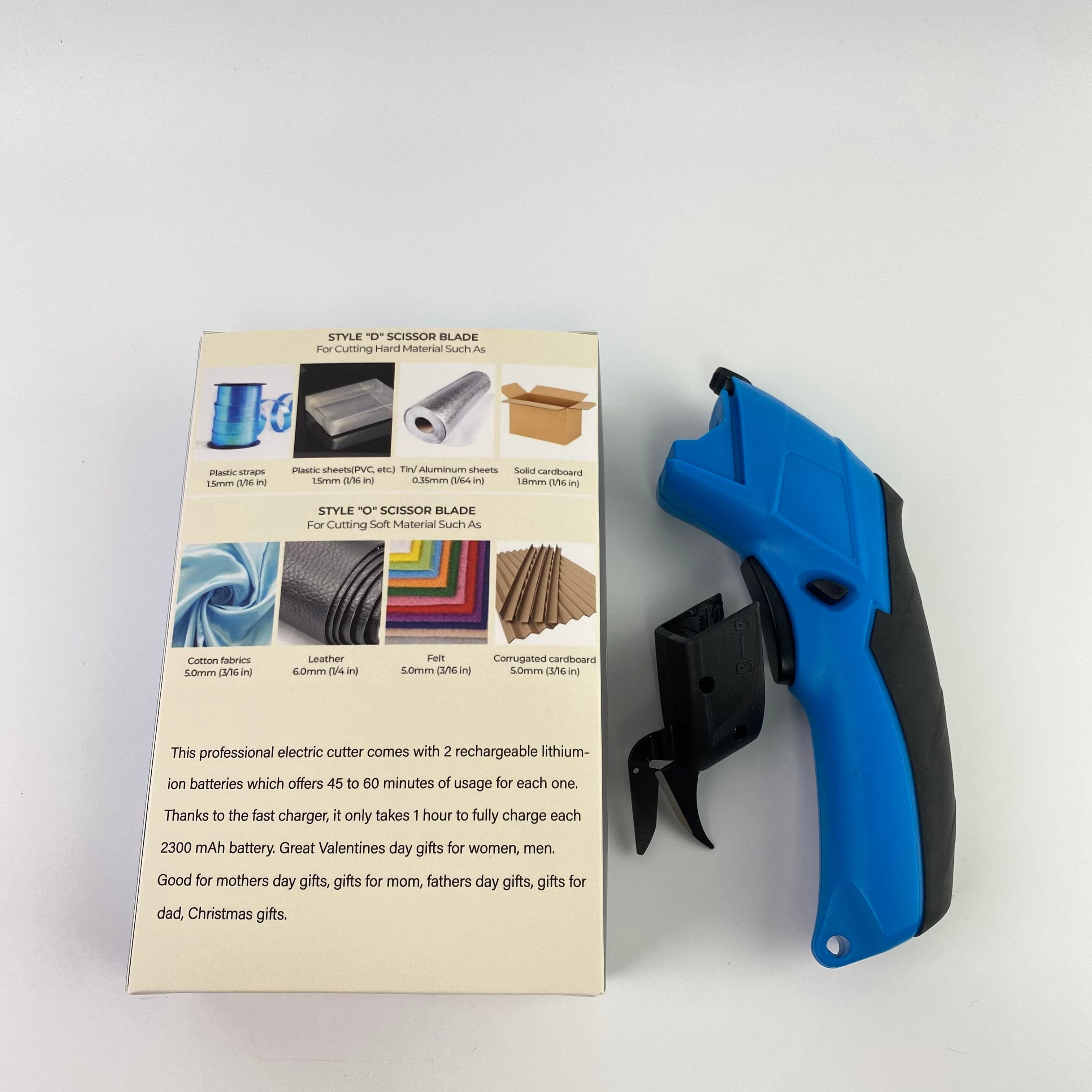 iFanr Shears, electric,Electric Scissors, Cardboard Cutter, 4V Electric Cardboard Cutter, Cordless Fabric Scissors, Electric Box Cutter with a Replacement Blade