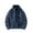 Dark Blue, variant on FAHUOMU Men's Long Sleeve Sweater Fleece Jacket, Sherpa Lined Full Zip Windproof Outerwear with Zip Pocket