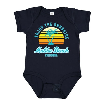 

Inktastic Summer Enjoy the Sunshine Malibu Beach California in Blue Boys or Girls Baby Bodysuit