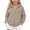 Khaki, variant on YDFCWXW Girls Zip Up Hoodies Uniform Fleece Sweatshirt, Casual Hoodie With Pockets for School & Daily Wear (Khaki, 7-8 Years)