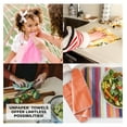 thumbnail image 5 of Reusable Paper Towels 12 Count - UNpaper Towels, Cotton Washable, Tree Free, Eco Friendly, Black & White Stripe, Kitchen Cloths, 5 of 7