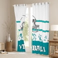 thumbnail image 3 of jejeloiu Boys Ball Game Black Out Curtains,Rugby Sport Curtains Pack of 2 (42x63 Each),White Football Helmet Bedroom Curtains For Boys Kids,Microfiber Bedroom Decor, 3 of 6