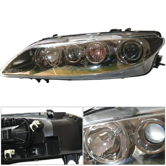 TFCFL For 2006 2007 2008 Mazda 6 Front Headlight Assembly Halogen Headlamp Left Driver Side LH