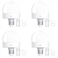 thumbnail image 1 of 4X Bombillas Recargables Que Funcionan con Pilas, Bombilla de Rosca E26 de 300 para Lámparas con Control Remoto Regulable y Temporizador, 1 of 5