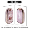 thumbnail image 5 of Unique Bargains Key Fob Cover Compatible for Buick Enclave Verano Encore, 6 Button Porcelain Pattern Soft TPU Remote Keyless Smart Key Fob Case Protection Shell Pink, 5 of 7