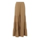 thumbnail image 4 of Pantalones anchos con volantes en el bajo para mujer - Cintura elástica, estilo boho palazzo fluido, ropa informal/para exterior - Tallas XL-XXXXXL, 4 of 7