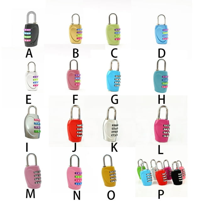 Maoww Office Gym 4-digit Combination Lock Camping Portable Suitcase Cabinet Gate Zinc Alloy Resettable Padlock Multifunctional Type3 NO3