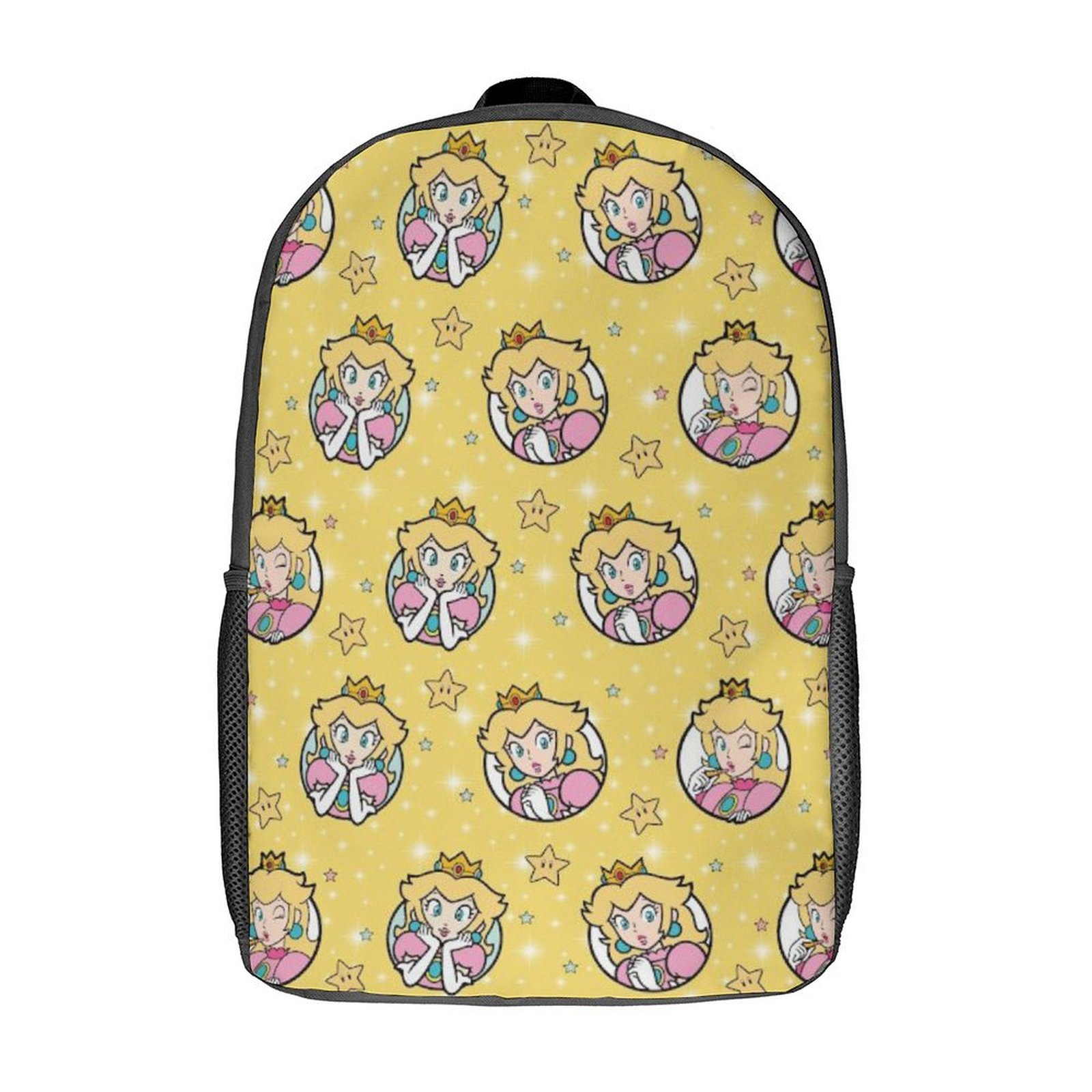 Ma_rio Princess Peach Backpack 17 inch Bags Ma_rio Princess Peach Merch