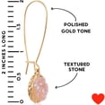 thumbnail image 4 of Humble Chic Created Rose Quartz Druzy Threaders - Boho Long Drop Earrings for Women, 4 of 9