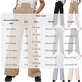 thumbnail image 4 of Stamzod Uniform Pants for Girls Fashion Striped High Waisted Wide Leg Dress Pants Casual formal Straight Leg Trousers with Pockets 7-8Years, 4 of 10