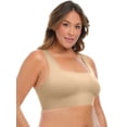 thumbnail image 3 of Joyspun Women’s Wire-Free Bonded Longline Square Neck Bra, Sizes XS-XXXL, 3 of 5
