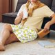 thumbnail image 5 of Fotbe Yellow Lemon Leaves Pantalones Cortos de Pijama para Hombre, Ropa de Dormir, Pantalones de Pijama Cortos para Hombre-Medium, 5 of 6