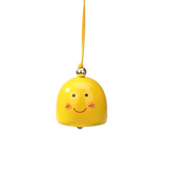 PBAZIH Happy Face Hanging Chime, Iron Wind Chime, Cheerful Door Decor, Gentle Sounds for Garden, Party and Festival Ornament, Perfect Gift for Home Decoration