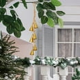 thumbnail image 5 of Bfogop Hanging Metal Bell Cluster with Jute Rope Handmade Rustic Jingle Bells for Wall, Door & Farmhouse Decor Vintage Harmony Bells for Christmas Decor, Indoor Garland Metal Wall Art, 5 of 5