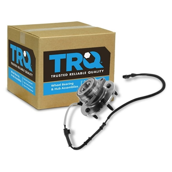 TRQ Wheel Hub & Bearing Assembly Front Fits Select 2000-2004 Ford F-150 2004 F-150 Heritage 4WD 4x4 w/ ABS BHA53937
