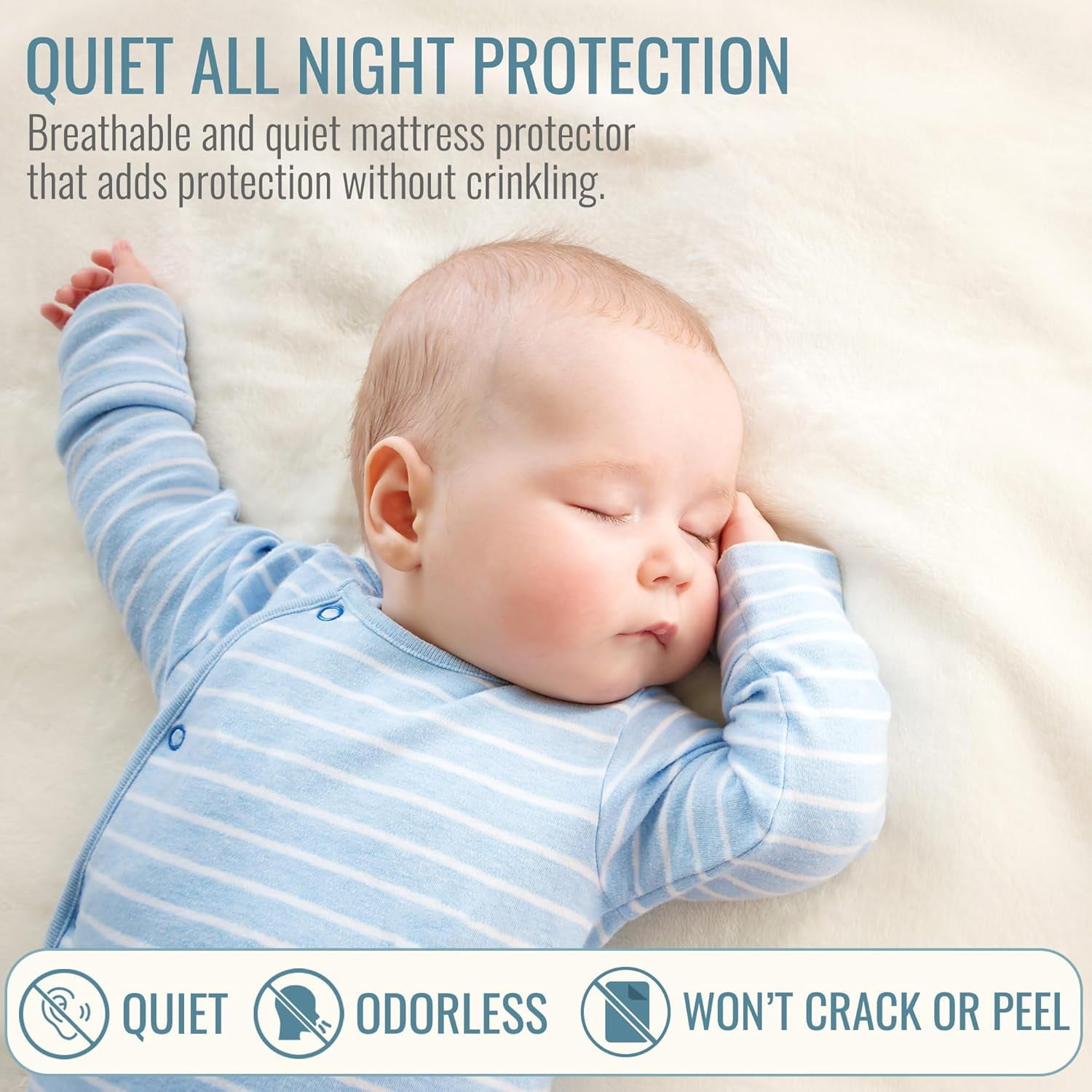DMI Waterproof Mattress Protector and Mattress Cover, Encased Zippered Fit, Twin