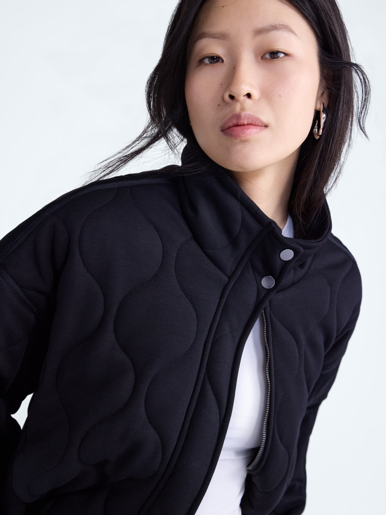Scoop Women's and Women's Plus Scubaknit Quilted Jacket, Sizes XS-4X
