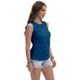 thumbnail image 3 of Womens Tank Tops Crewneck Sleeveless Shirts Slim Fitted Top Casual Spring Summer Clothes, 3 of 6