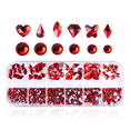 thumbnail image 3 of Nail Art Rhinestones Cristales de uñas, piedras preciosas de diamantes de uñas con parte posterior plana de múltiples formas, 3 of 5