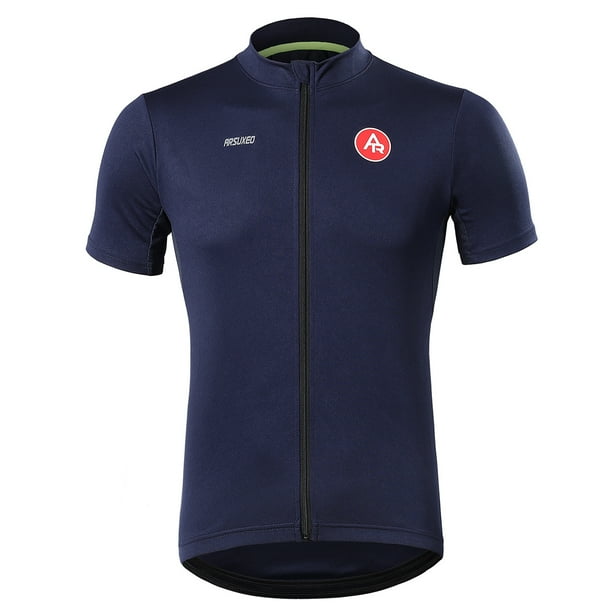 Camiseta de manga corta de ciclismo de secado rápido para hombre para Fitness entrenamiento atlético Arsuxeo Aqua/2XL