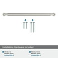 thumbnail image 4 of Amerock Coble 10-1/16 inch (256mm) Center-to-Center Satin Nickel Cabinet Pull, 4 of 6