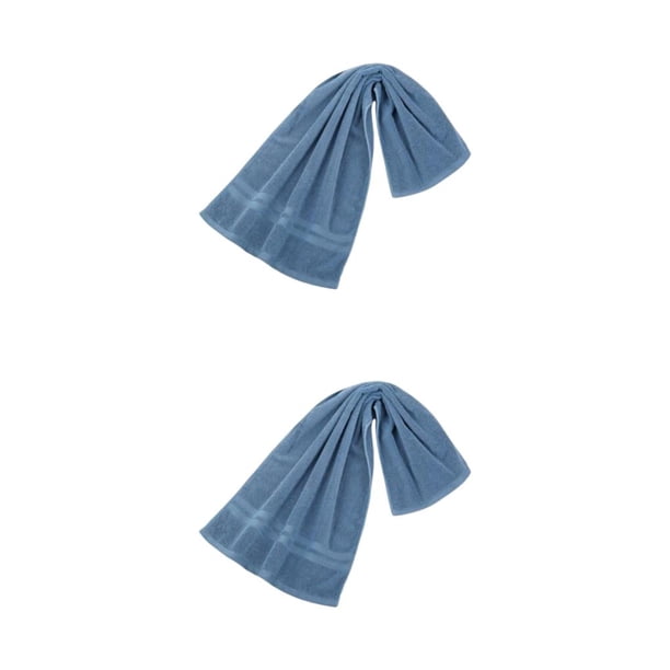 Toalla Deportiva Naiovety Color Sólido Azul Gris Gris Azulado 2Conjunto