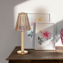 Aria Home Lya 12" Candle Holder Lamp - Elegant Glass Crystal, Solid Color, Romantic Decor