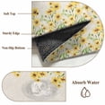 thumbnail image 6 of Area Rugs for Living Room Bedroom, Yellow Daisy 4'x6' Rug Washable Carpet Runner Indoor Outdoor, Spring Summer Rustic Garden Floral Blossom Non Slip Accent Floor Mats Rug for Kitchen, Office, 6 of 8