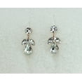 thumbnail image 4 of Faship Gorgeous Clear Rhinestone Crystal Floral Necklace Earrings Set, 4 of 5