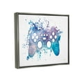 thumbnail image 3 of Stupell Industries Game Controller Modern Splash Abstract Painting Gray Floater Framed Art Print Wall Art, 31 x 25, 3 of 9
