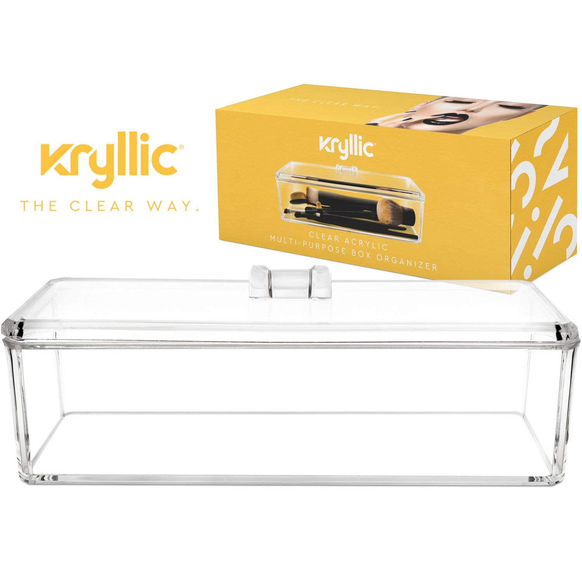 Acrylic Storage Tray Drawer Organizer Clear Countertop Holder