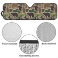 thumbnail image 6 of HUIACONG Beer Camo Sunshade Sun Shade Windshield Heat Shield Sun Visor Mat Compatible with Jeep Wrangler Rubicon Sahara TJ JK JKU 2 Door & 4 Door, 6 of 6