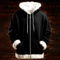 thumbnail image 2 of Zip Up Hoodie for Women 2025 Trendy Fall Winter Long Sleeve Fur Trim Plain Hooded Sweatshirt with Pockets Jacket Coat, 2 of 4