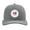 Heather Grey/White, variant on Mens Trump MAGA 45-47 Circle With Stars Mesh Back Trucker Hat-Heather Grey/American Flag
