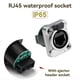 thumbnail image 2 of 10 Piezas Ethernet Rj45 Conector de Chasis NE8FDP Conector de Paso Ethernet IP65 A Prueba de Agua A, 2 of 5