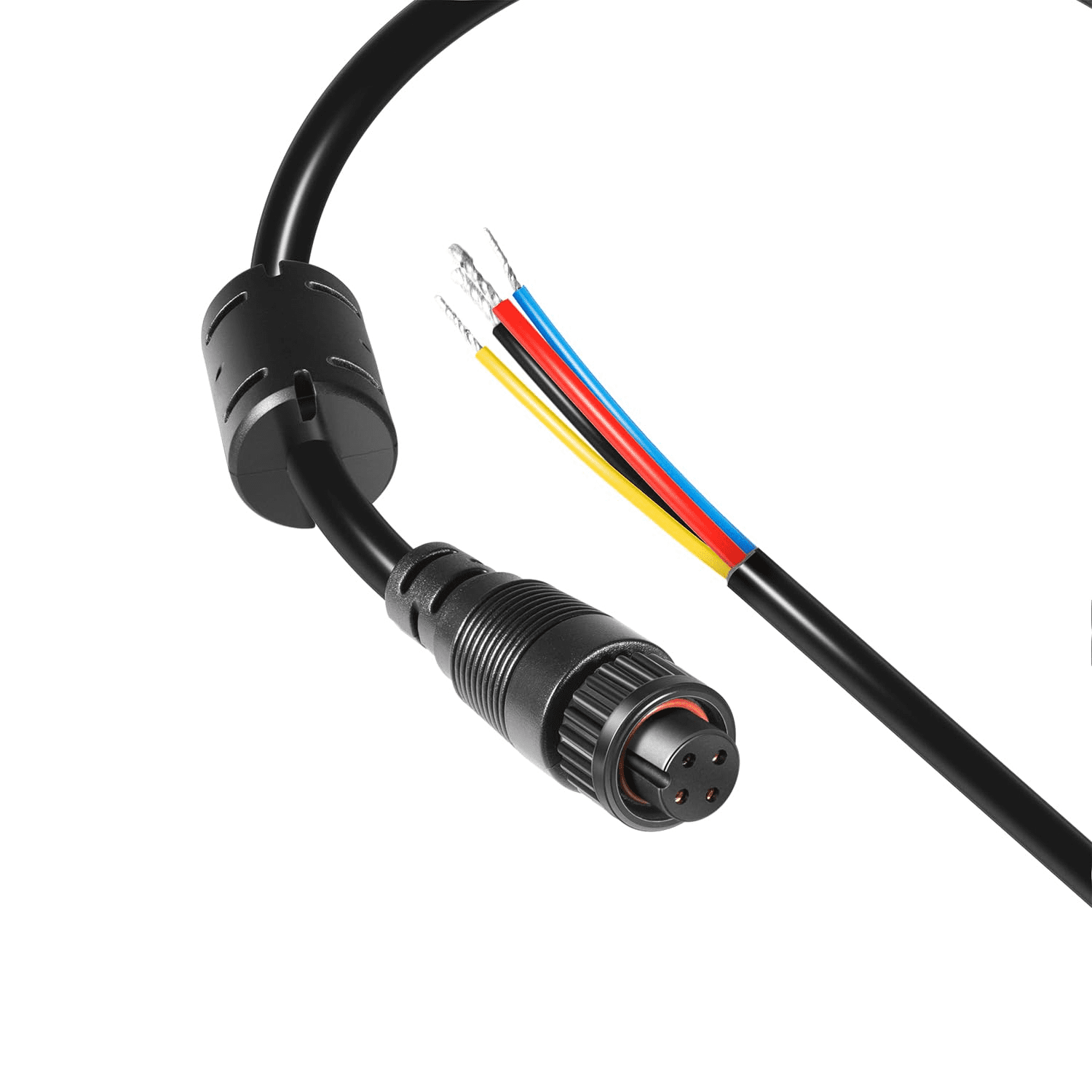 xzyuan 000-00128-001 4-Pin Power Cable for Simrad - Compatible with GO, NSS evo3, Vulcan, Zeus3-2m (6.5ft) Bare Wire Output for Power, Alarm, and Control Bus