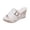 White, variant on Open Toe Platform Wedge Sandals, Wedge Sandals Platform Slides for Women Cork Heeled Walking Open Toe Slip On Espadrilles Mules Wide Width Wedges Bohemia Womens Sandals, White 6