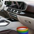 thumbnail image 7 of Honeii Colorful Glitter Rainbow Print Waterproof Car Trash Can,Waterproof Portable Collapsible Trash Can,Garbage Container fits Most Cars,SUVs,and Trucks, 7 of 7