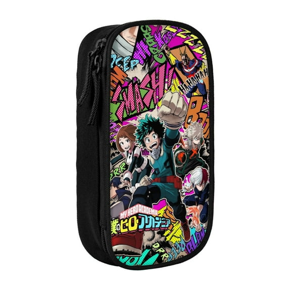 My Hero Academia Pencil Case, Multipurpose Pencase ,Large Capacity Durable Pencil Pouch Storage Pen Bag Organizer Stationery