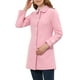 thumbnail image 4 of Abrigo de invierno para mujer con cuello Peter Pan, trench y abrigo tipo guisante XS rosa, 4 of 7