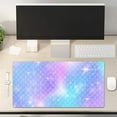 thumbnail image 2 of Multifunctional Office Desk Pad, Water-Resistant Mouse Pad, Home Décor Large Desk Organizer Mat, Non Slip Base Writing Pads for Home & Office 31.5" x 15.7" - Mermaid Scales, 2 of 6