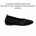 thumbnail image 3 of CHICVOMEY Women's Knit Pointed-Toe Flats Shoes - Comfortable Slip On Casual Walking Flats for Work Office, 3 of 8