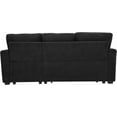 thumbnail image 5 of JERBOR Tufted Sectional Sleeper Sofa Pull Out Couch Bed - Modern Upholstered L Shaped Convertible Sofa Bed with Chaise Lounge and Storage for Living Room, 5 of 11